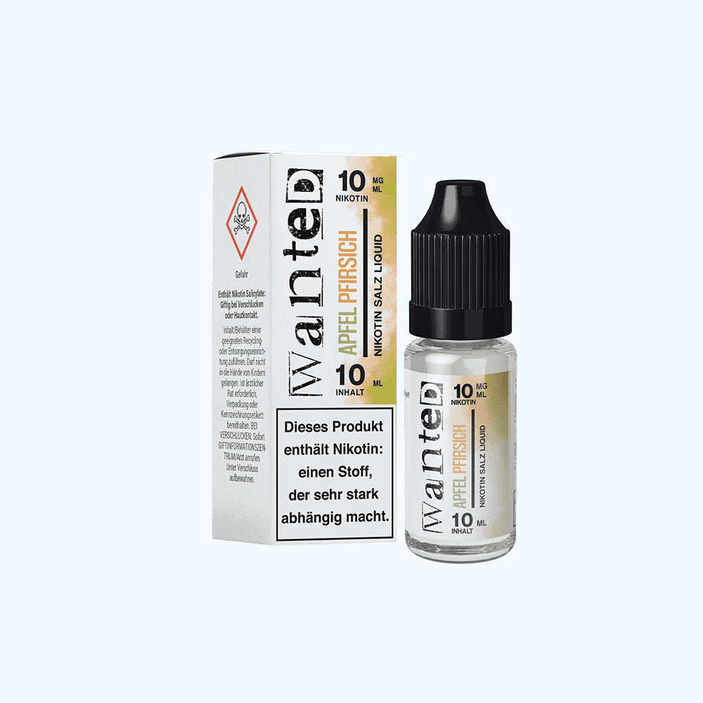 Liquid Apfel Pfirsich - Wanted Overdosed Nikotinsalz
