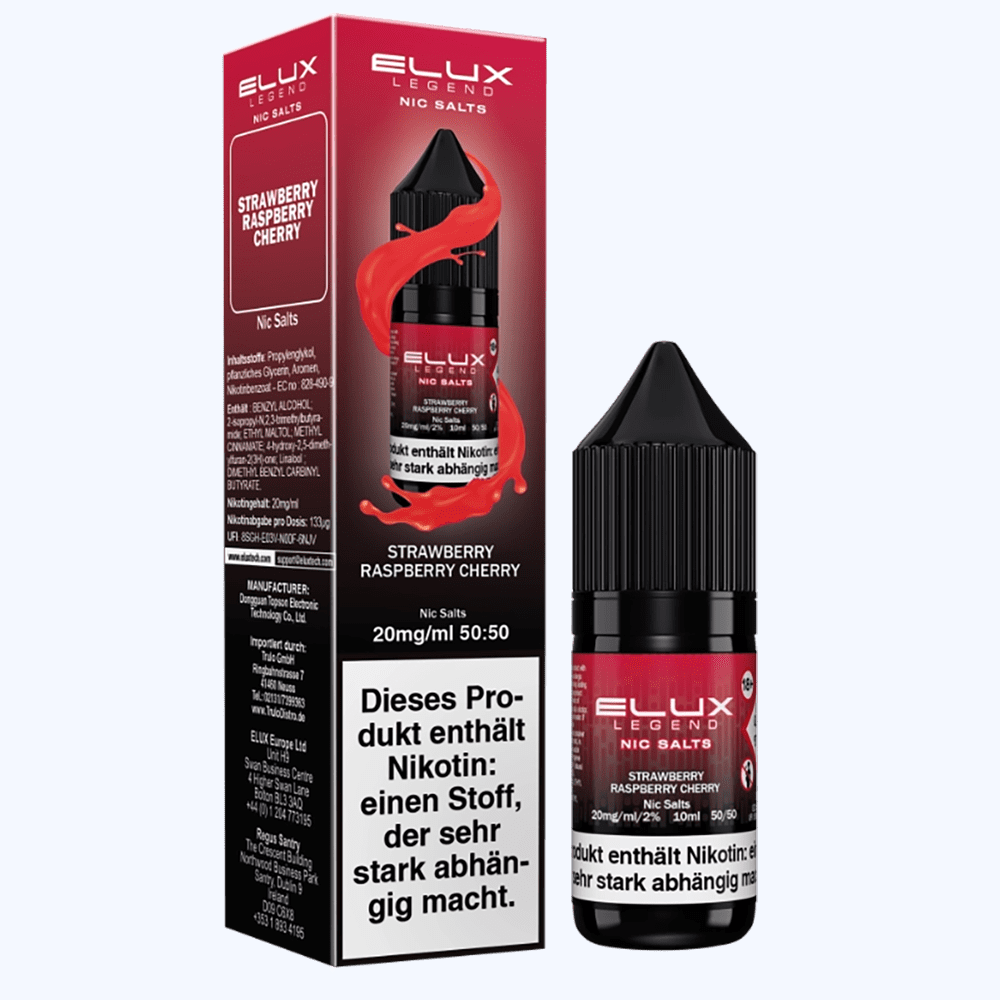 Liquid Strawberry Raspberry Cherry - Elux Nikotinsalz 20mg