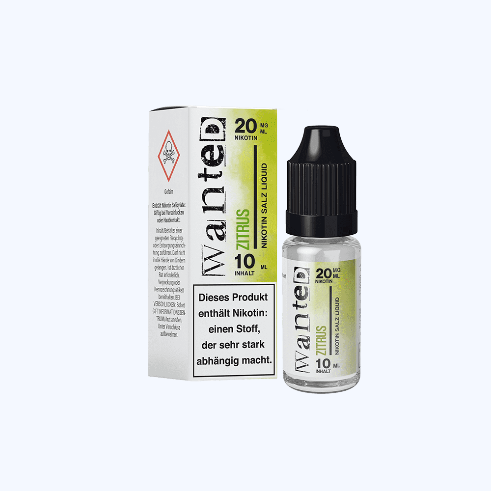 Liquid Zitrus - Wanted Overdosed Nikotinsalz
