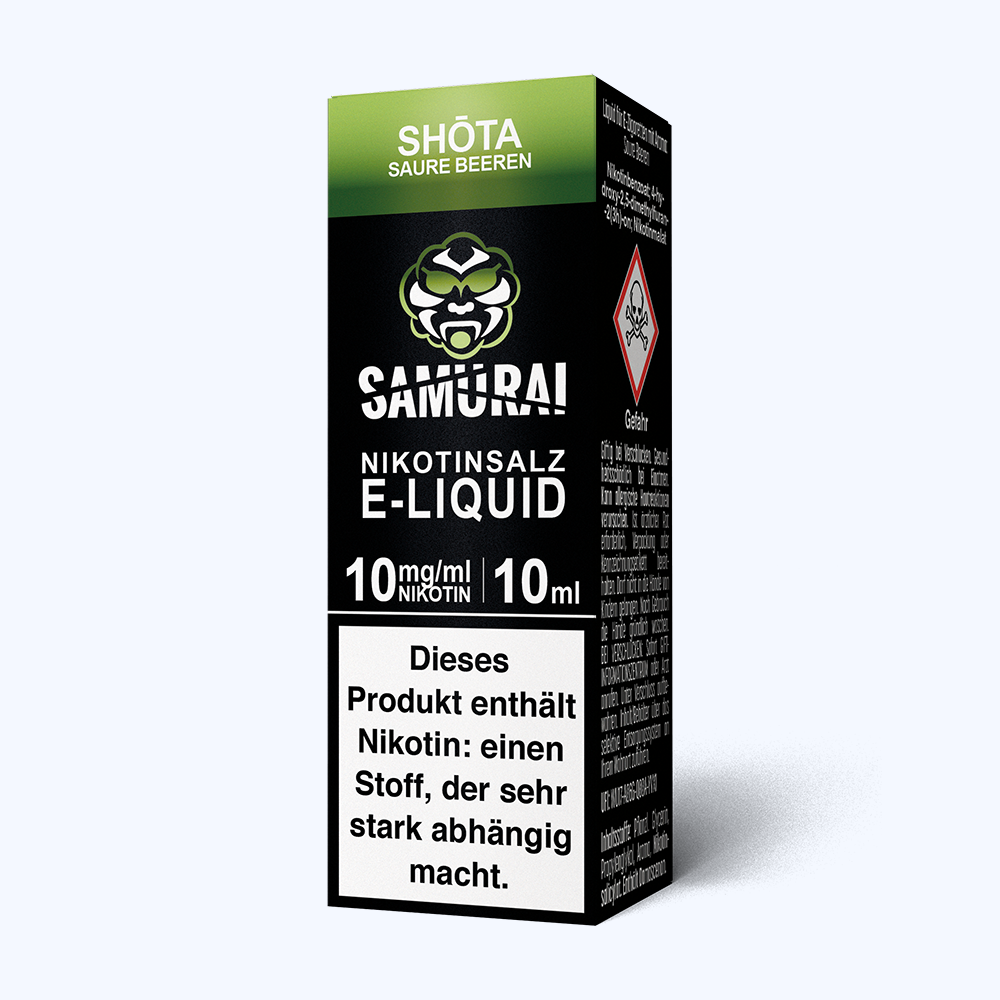 Liquid Shota Saure Beeren - Samurai Nikotinsalz