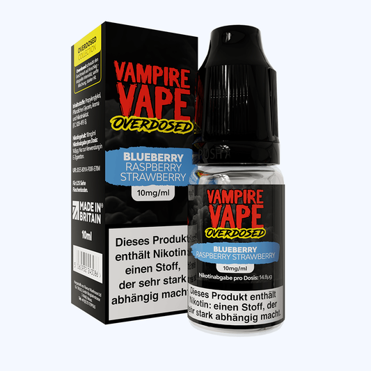 Vampire Vape Nikotinsalz Blueberry Raspberry Strawberry 10mg 10ml