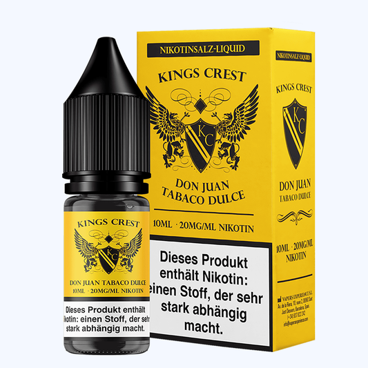 Kings Crest Nikotinsalz - Don Juan Tobaco Dulce - 10ml Liquid 