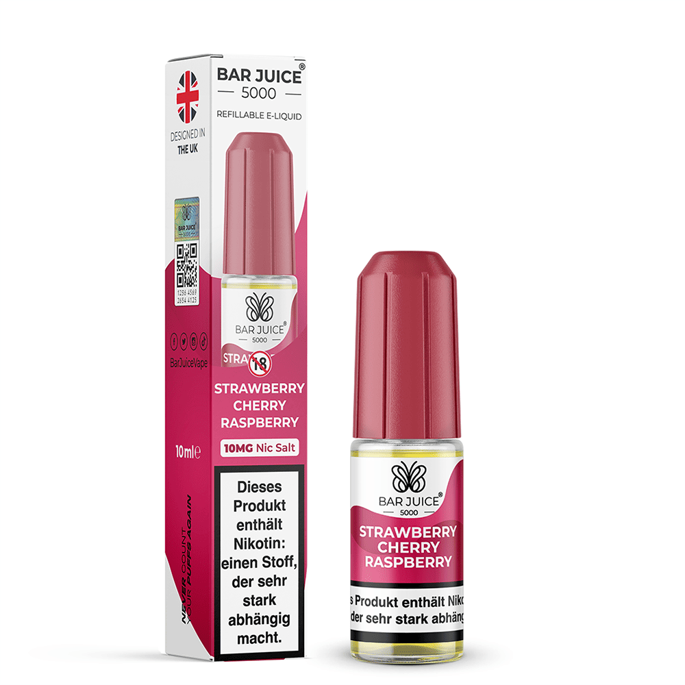 Bar Juice Nikotinsalz Strawberry Cherry Raspberry Liquid