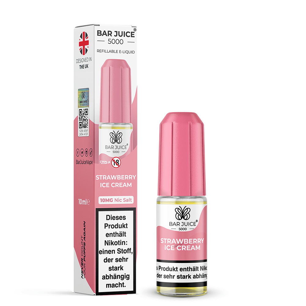 Bar Juice Nikotinsalz Strawberry Ice Cream Liquid