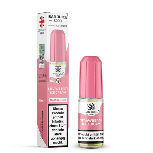Bar Juice Nikotinsalz Strawberry Ice Cream Liquid