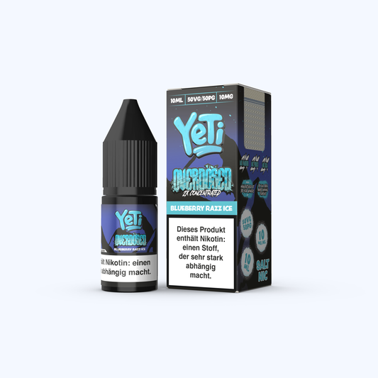 Liquid Sour Blue Razz - Yeti Overdosed Nikotinsalz 10mg