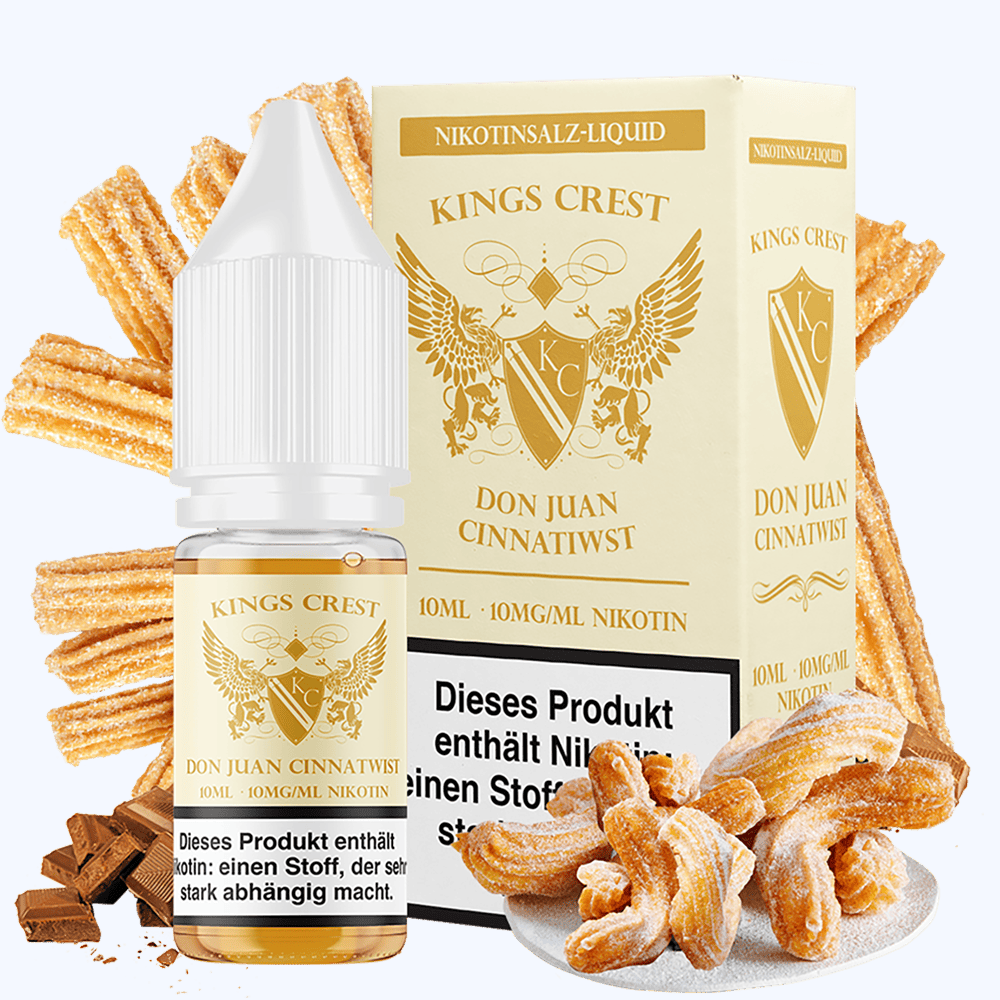Kings Crest Nikotinsalz - Don Juan Cinnatwist - 10ml Liquid 