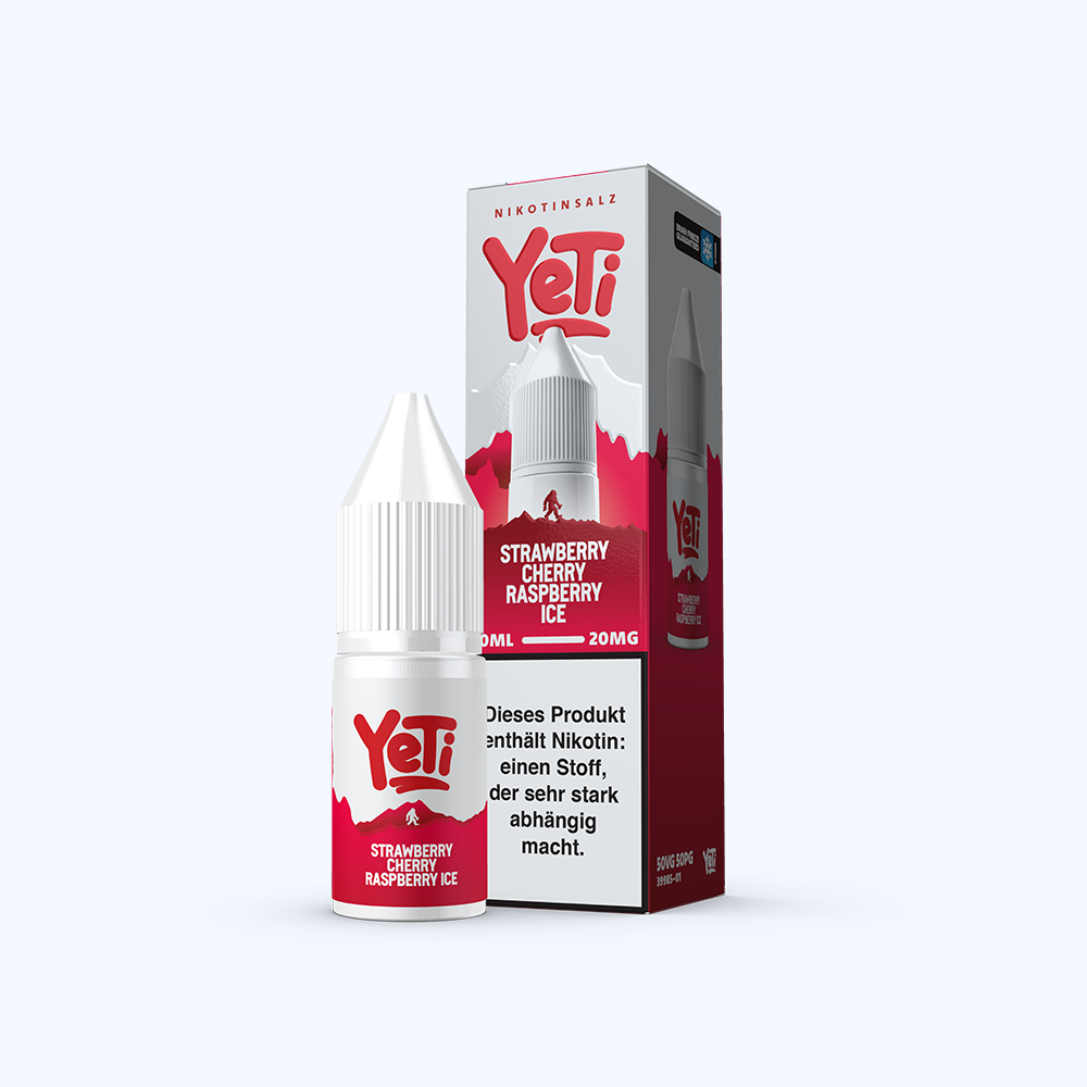 Liquid Strawberry Cherry Raspberry Ice - Yeti Summit Nikotinsalz