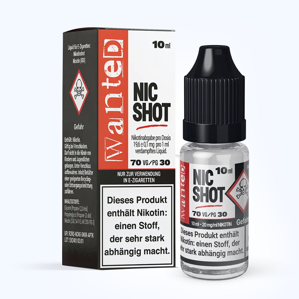 Nikotin Shot - Wanted 20mg