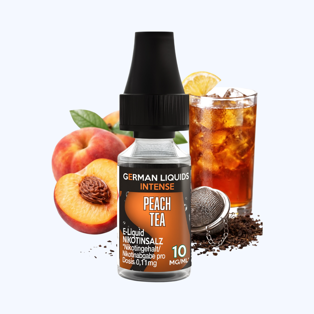 German Liquids Intense - Peach Tea - Nikotinsalz Liquid