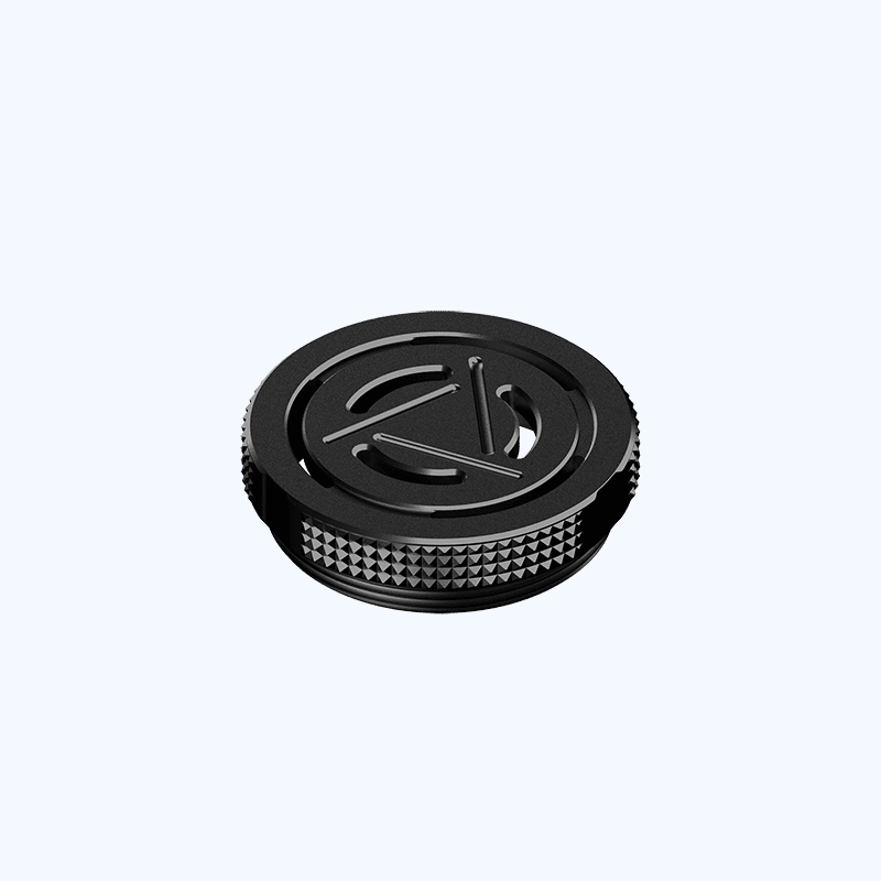 BD Vape Rayden 100 Mod Bottom Cap Black (Knurl)