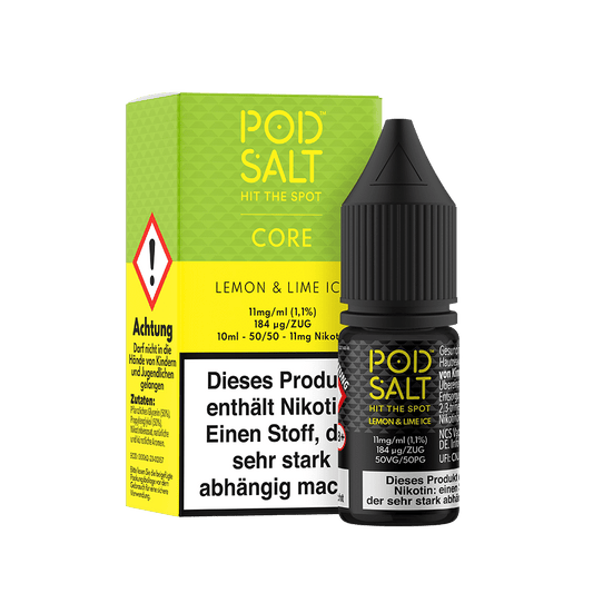 Liquid Lemon & Lime Ice - Pod Salt Core Nikotinsalz