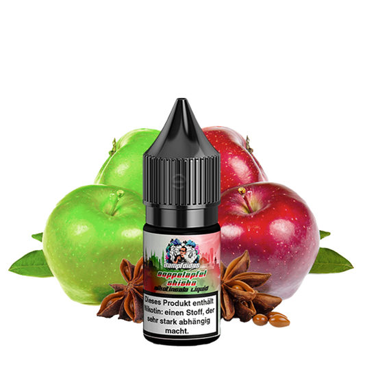 Liquid Doppelapfel Shisha - Dampfdidas Nikotinsalz 20mg