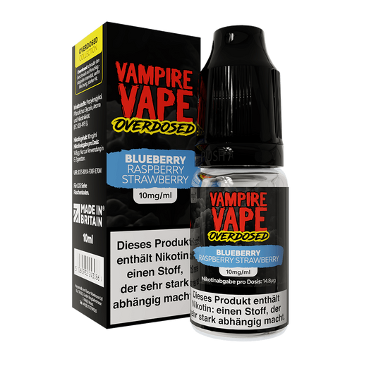 Vampire Vape Nikotinsalz Blueberry Raspberry Strawberry 10mg 10ml